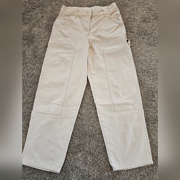 Aritzia "wilfred" ladies painter pants in bone color. Size 6 - Picture 1 of 11